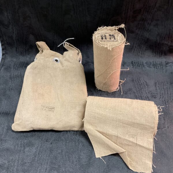 Vintage WW2 German puttees marked HM 1933 with Wehrmacht eagle.