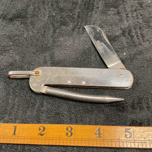 Vintage stainless steel yachtsmans knife with folding blade.
