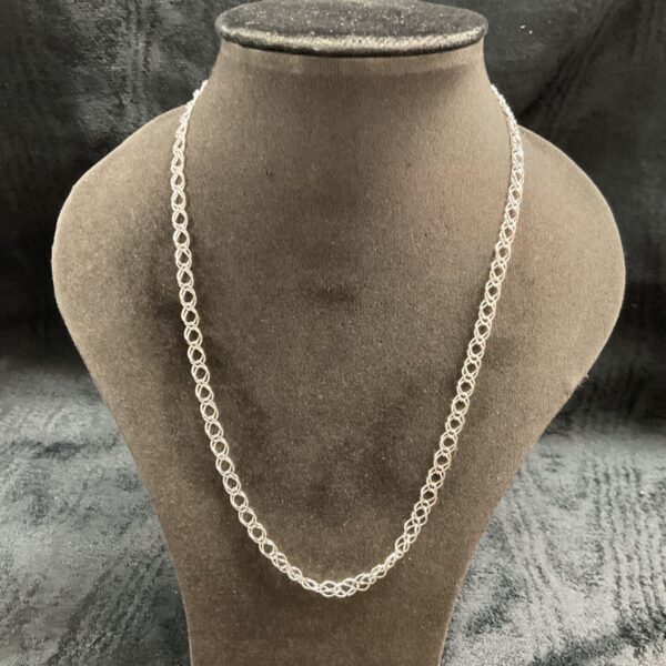 Delicate 925 silver necklace chain, 18 inch length.