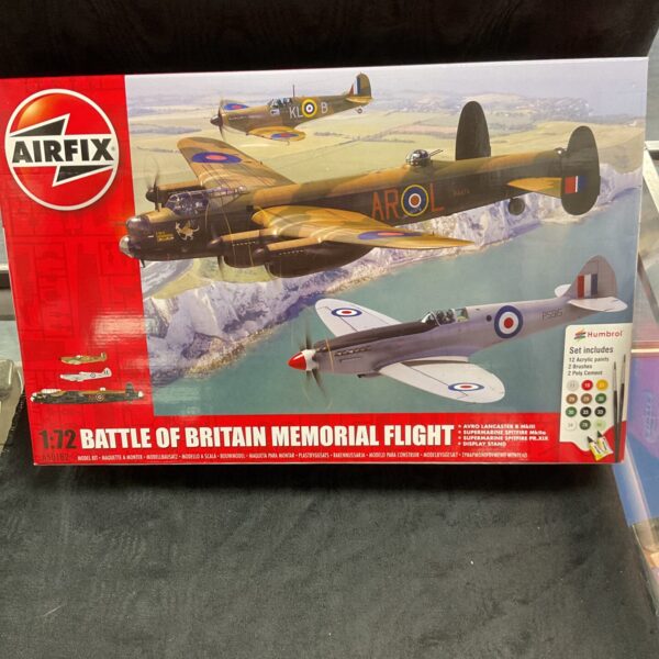 Airfix 1:72 scale model kit of the Battle of Britain aircraft.
