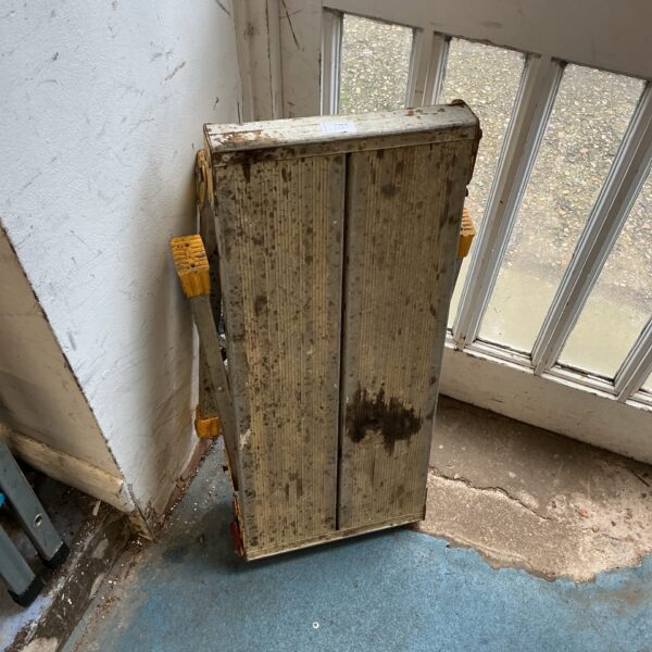 Vintage aluminium decorators step for home or workshop use.