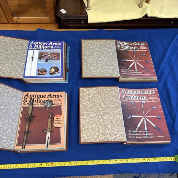 Lot of vintage antique arms and militaria magazines from the 1970s and 1980s.