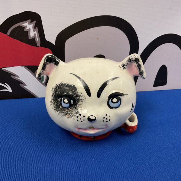 Vintage Arthur Wood dog head string dispenser, collectible pottery.