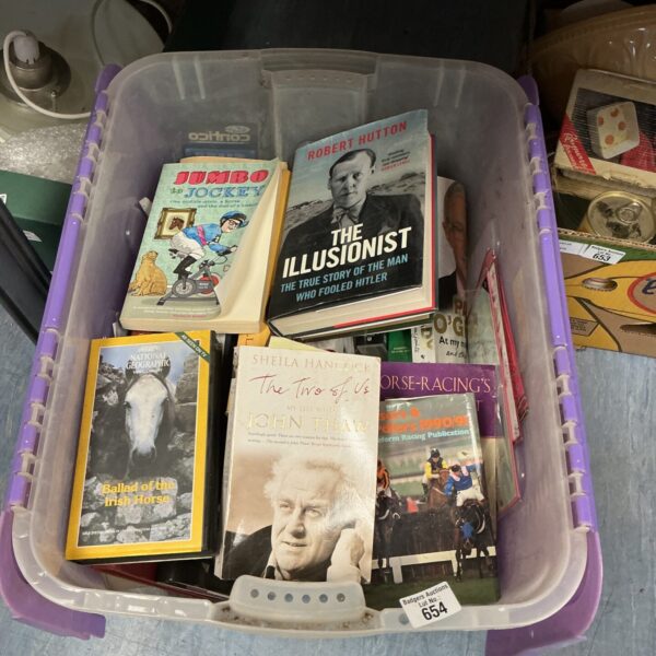 Lot of assorted vintage paperback books, including biographies and history.