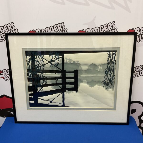 Beryl Tilley Cookham Bridge limited edition screen print landscape art