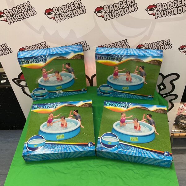 Lot of four Bestway paddling pools for summer garden fun.