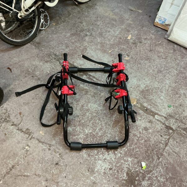 Rear mount bike car rack for vehicle transport.