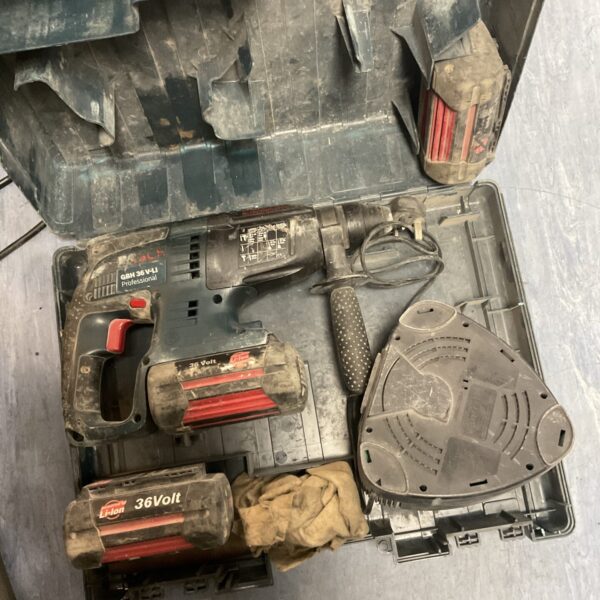 Bosch GBH 36 V-LI cordless drill in used condition.