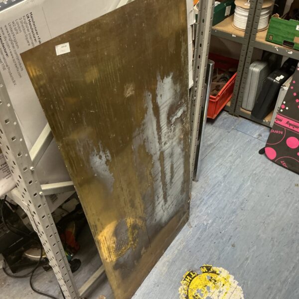 4x2 brass sheet metal for crafting and metalworking projects.