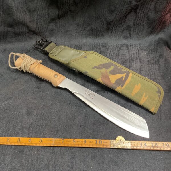 British Army machete dated 1993 with original scabbard.