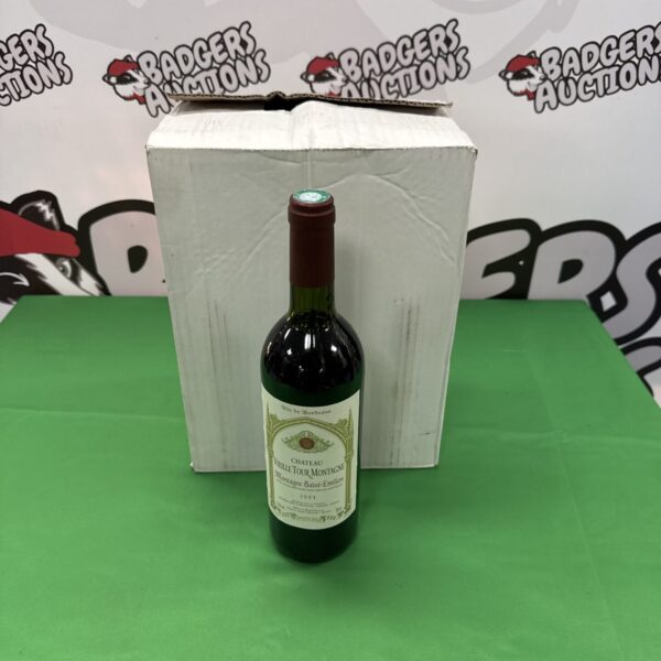 Six bottles of Chateau Vieille Tour Montagne Saint Emilion 2004 wine.