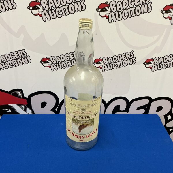 Large Famous Grouse Scotch Whisky bottle for collectors.
