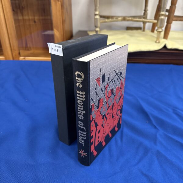 Folio Society edition of The Monks of War book with illustrated cover.