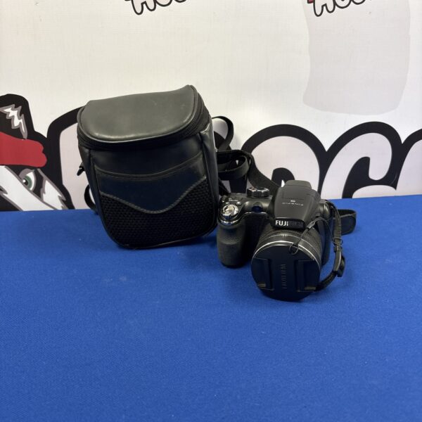 Fujifilm FinePix S4 digital camera with case, vintage point and shoot.