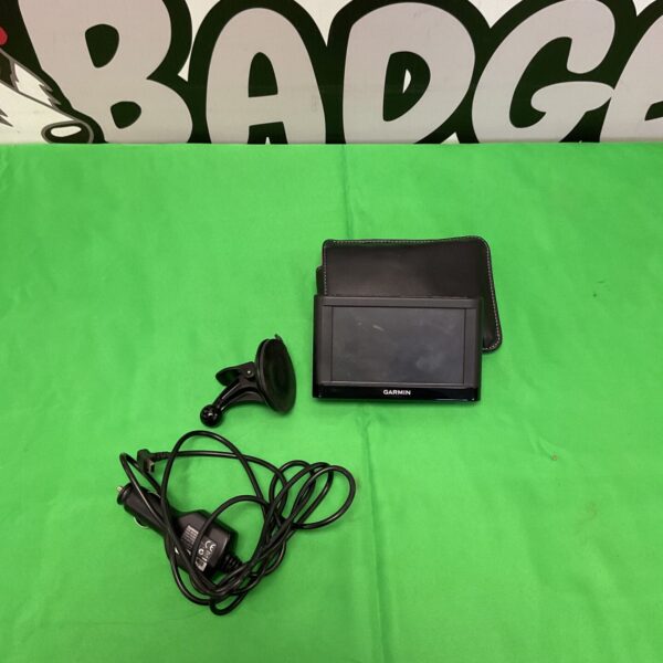 Garmin sat nav GPS device for car navigation.