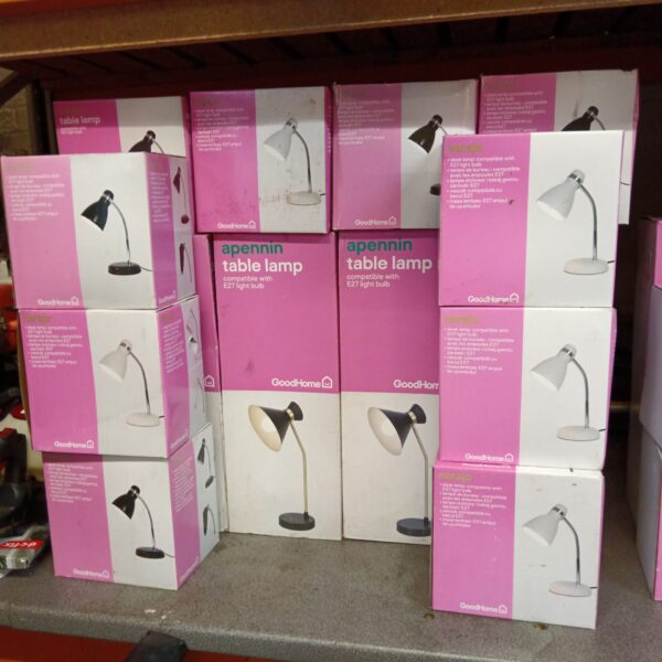 Lot of fourteen goodhome table lamps, including Apennin and Narajo models.