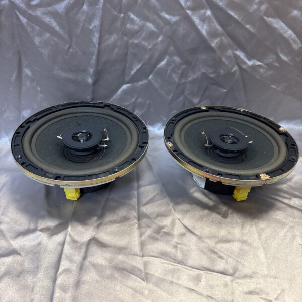 Pair of vintage Goodmans car speakers for automotive audio systems.