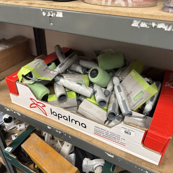 New Harris 4 inch paint rollers in original packaging.
