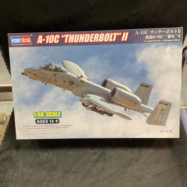 Hobby Boss A-10C Thunderbolt II model kit in original packaging.