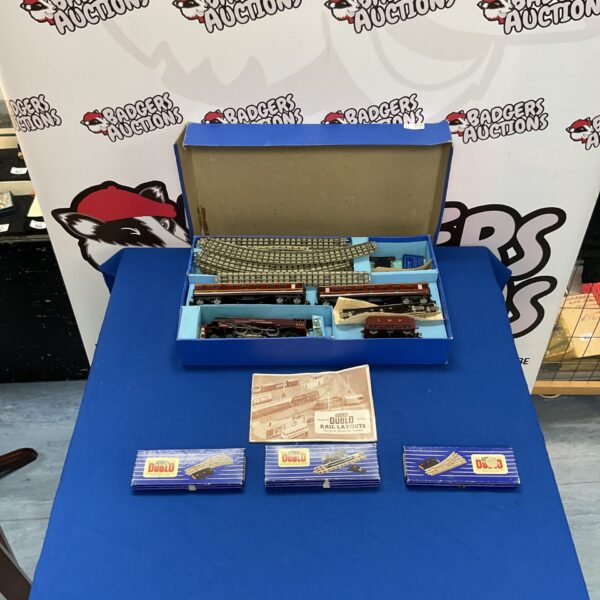 Vintage Hornby Dublo electric train set in original box.