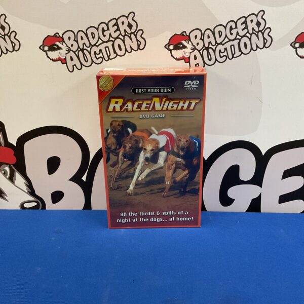 Host Your Own Race Night DVD game for home entertainment.