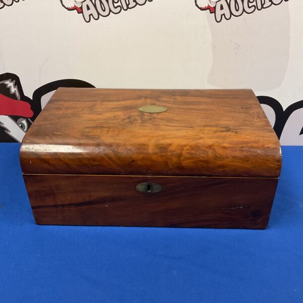 Antique Victorian walnut writing slope