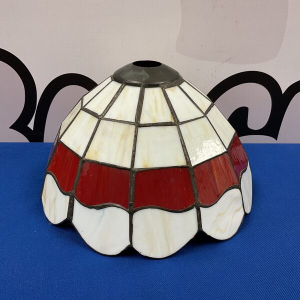 Tiffany style coloured glass lampshade