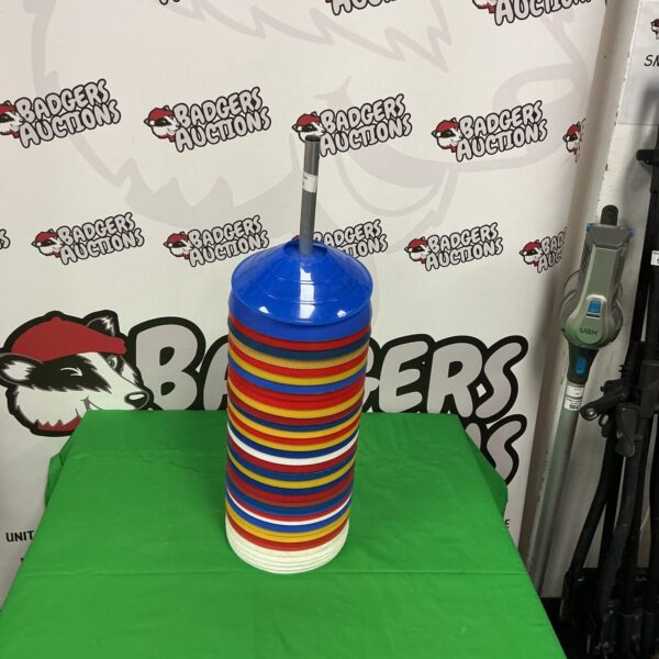 Set of sports coaching cones