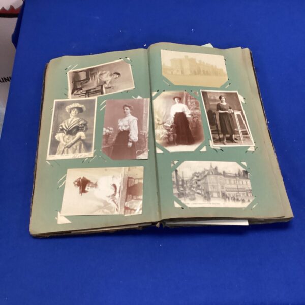 Return of the century postcard album book with postcards