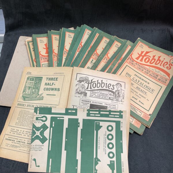 Collection of 1910 hobbies magazines with plans