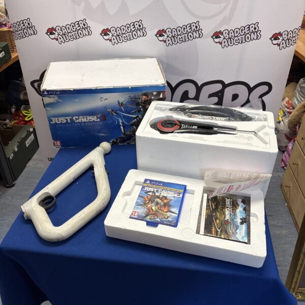 Boxed Just Cause 3 Collector's Edition for PlayStation 4 game.