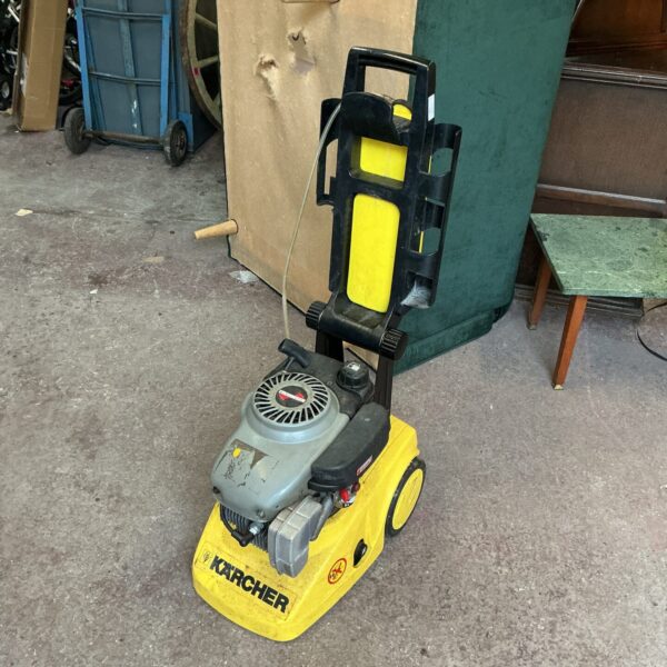 Karcher petrol power washer for garden and driveway cleaning.