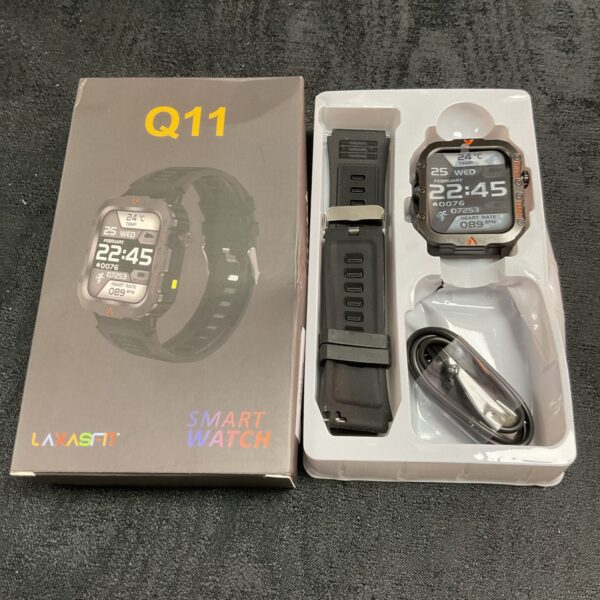 New Laxasfit Q11 smart watch in original packaging.