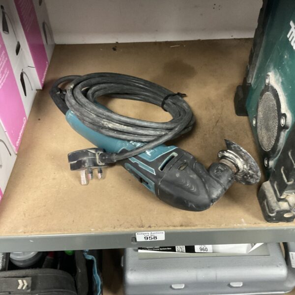 Front view of a Makita Omni Tool cordless power tool.