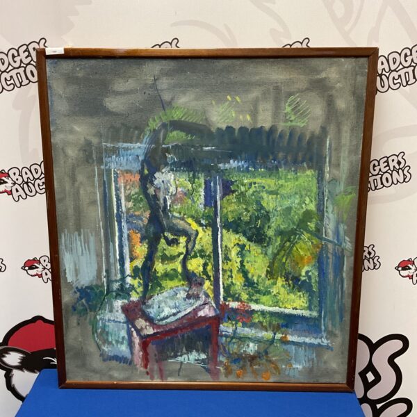 Mark Ford still life painting of an interior scene with a statue.