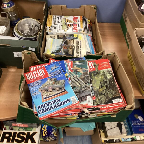 Lot of military model magazines and international publications.