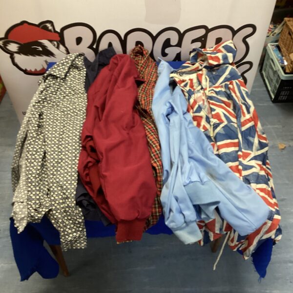 Mixed clothing lot including Lacrosse and Royal Navy garments.