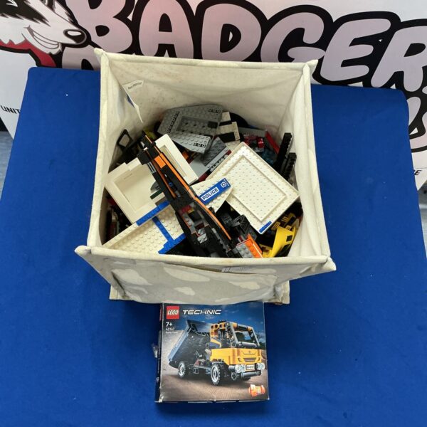 Mixed Lego lot with a variety of colourful building bricks.