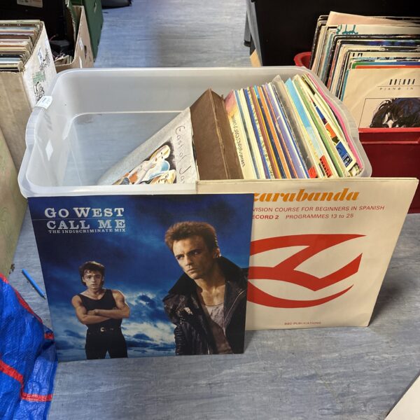 Mixed lot of 12 inch vinyl records for collectors.