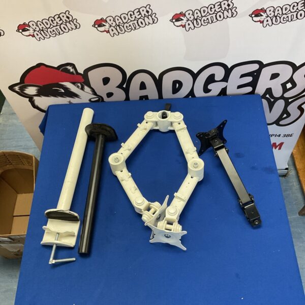 Monitor wall bracket lot with single and double options.