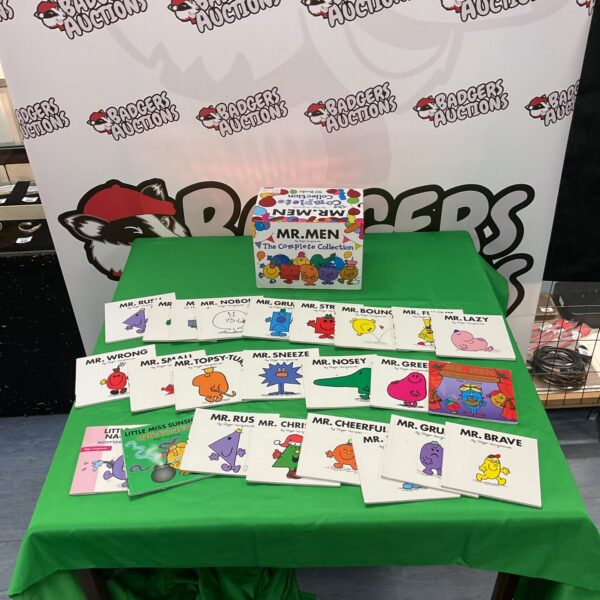 Vintage Mr Men book collection with complete collection box.