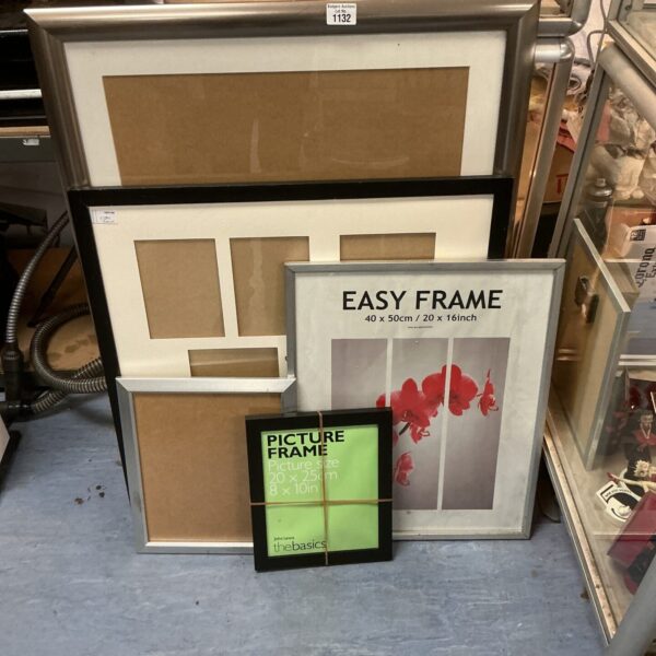 New rectangular picture frame for displaying photos or artwork.