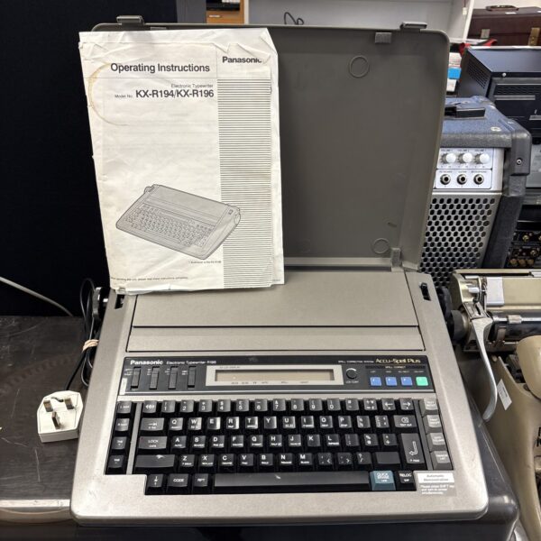 Vintage Panasonic electronic typewriter model KX-R194/KX-R196 for collectors.