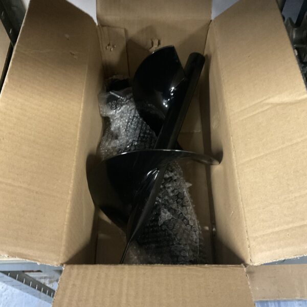 New post auger tool shaft and head in original packaging.