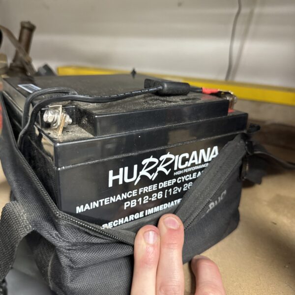 Powerbug Hurricana GTB pb12-26 deep cycle battery in untested condition.
