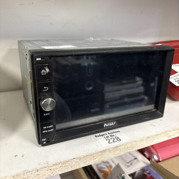 Pumpkin double din car stereo unit with touchscreen display.
