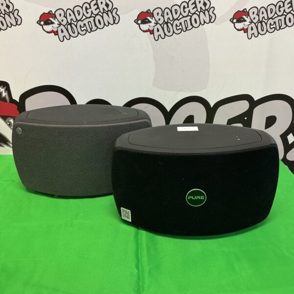 Black Pure Jongo T4 Bluetooth speaker for wireless audio.