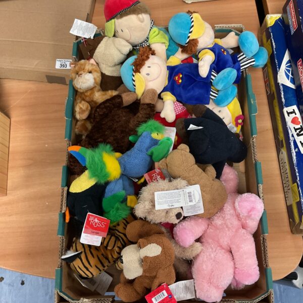 Russ stuffed toy lot featuring various animal plushies.