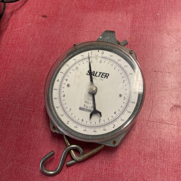 Vintage Salter model 235 scales for kitchen weighing.