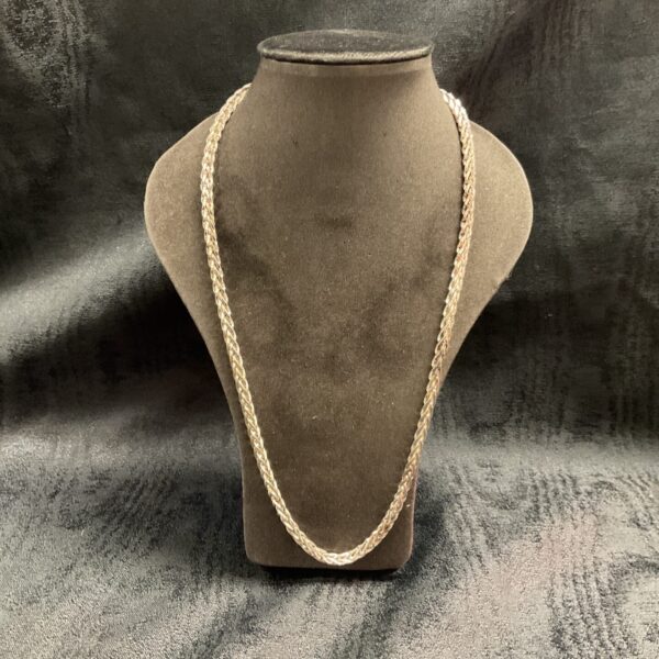 Heavy 95 silver chunky chain necklace, 22 inches long.